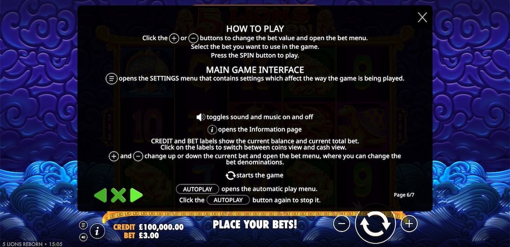 5 Lions Reborn Slot Game