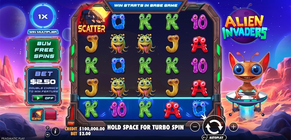 Alien Invaders Slot Game