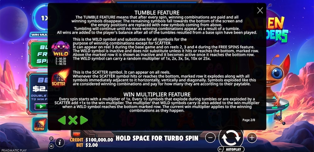 Alien Invaders Slot Game