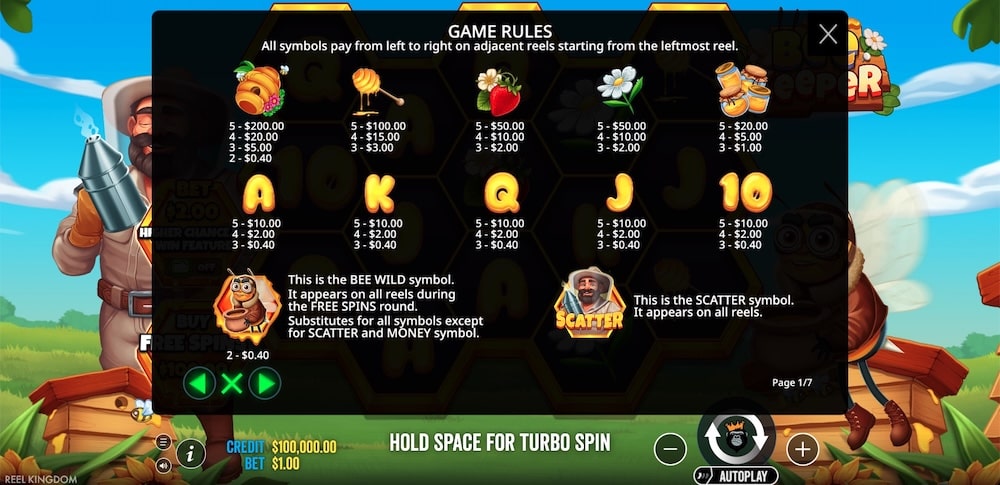 Bee Keeper Slot Game