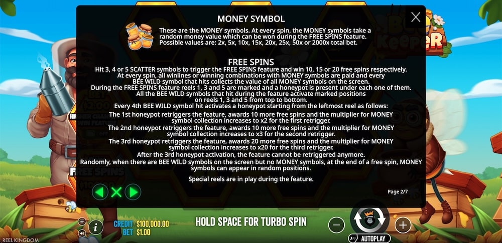 Bee Keeper Slot Game