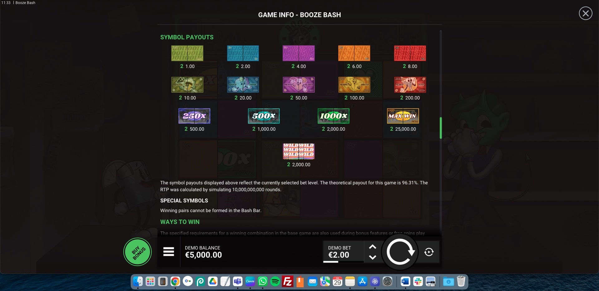 Booze Bash Slot Game