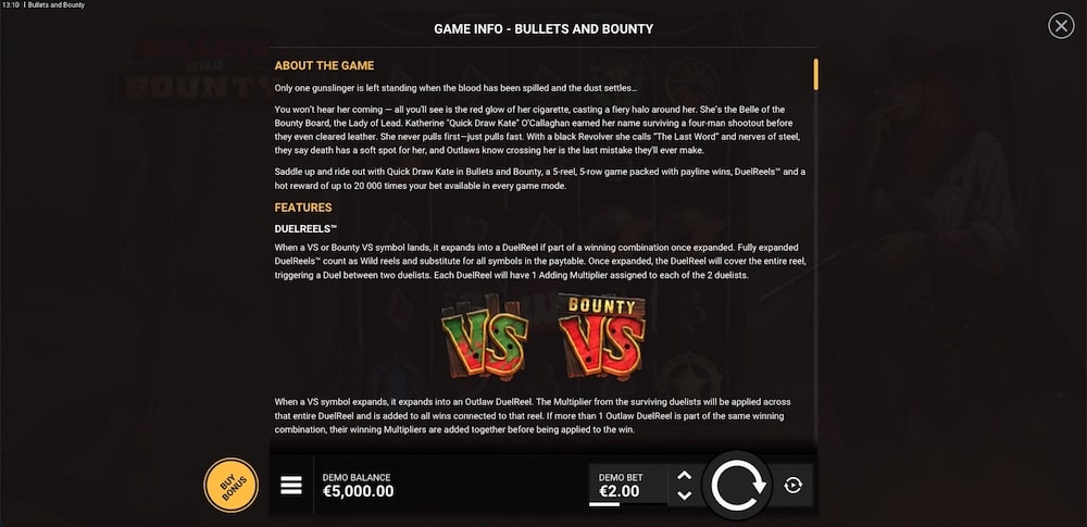 Bullets and Bounty Slot Game