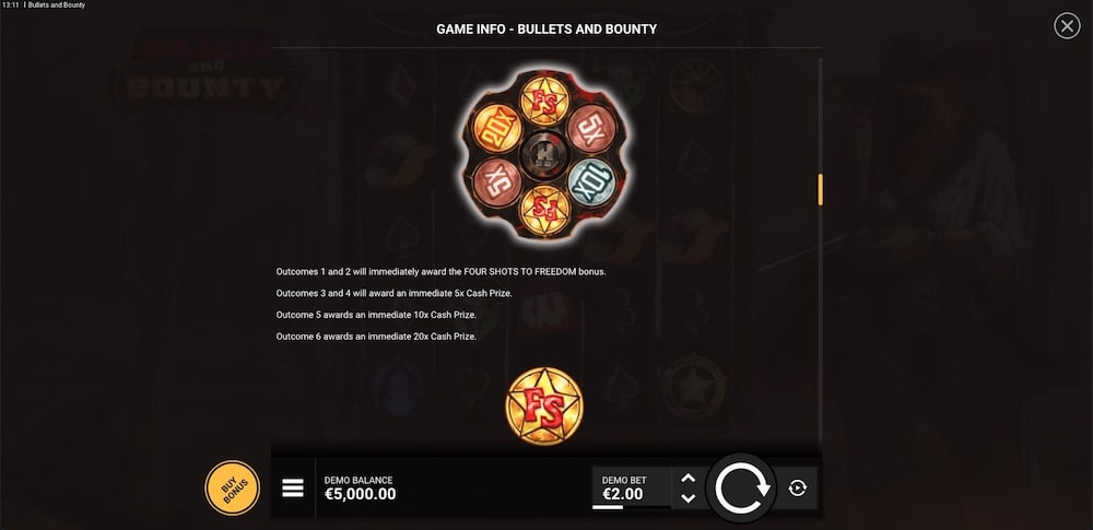 Bullets and Bounty Slot Game