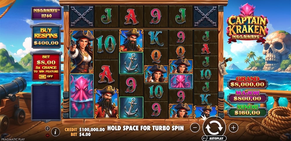 Captain Kraken Megaways™ Slot Game