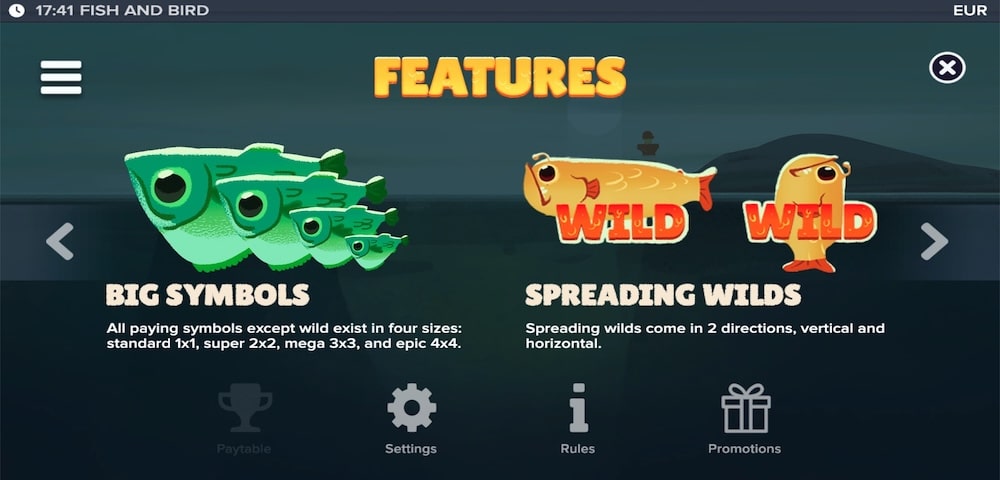 Fish and Bird Slot Game