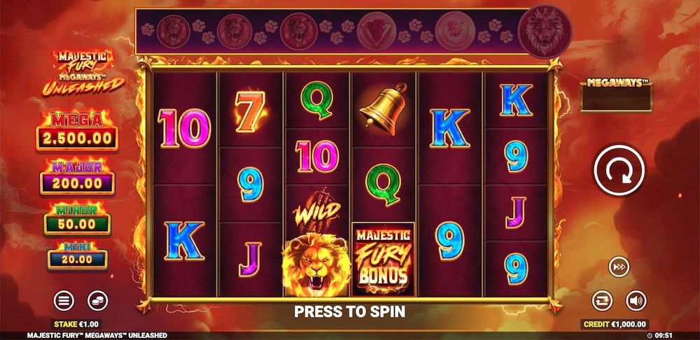 Majestic Fury Megaways™ Unleashed Slot Game