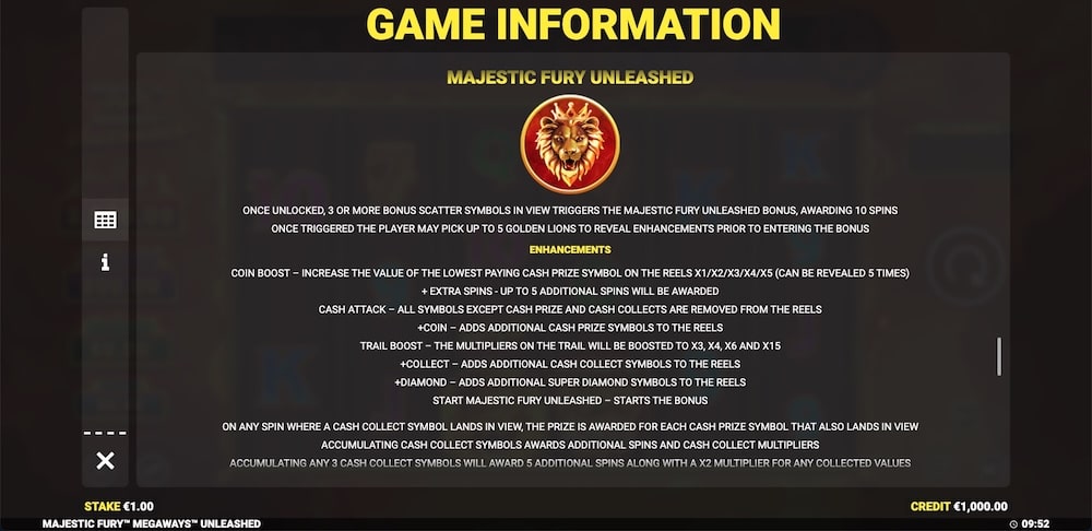 Majestic Fury Megaways™ Unleashed Slot Game