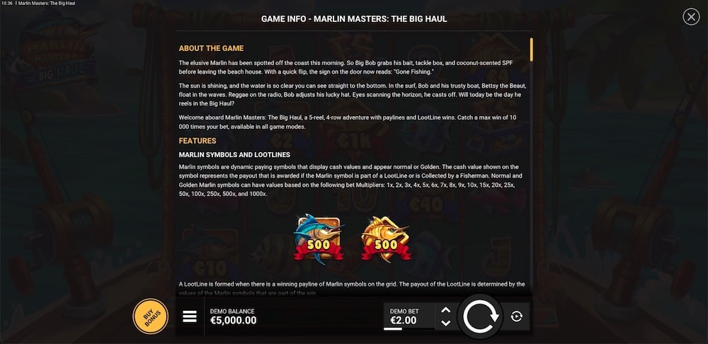 Marlin Masters: The Big Haul™ Slot Game