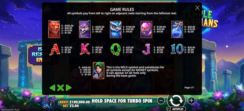 Temple Guardians Slot Game