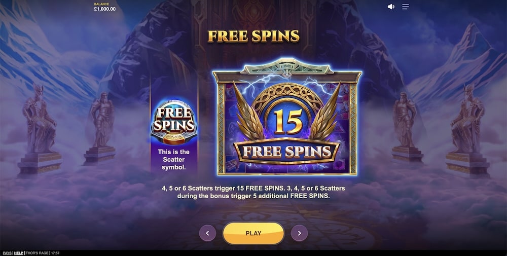 Thor’s Rage Slot Game