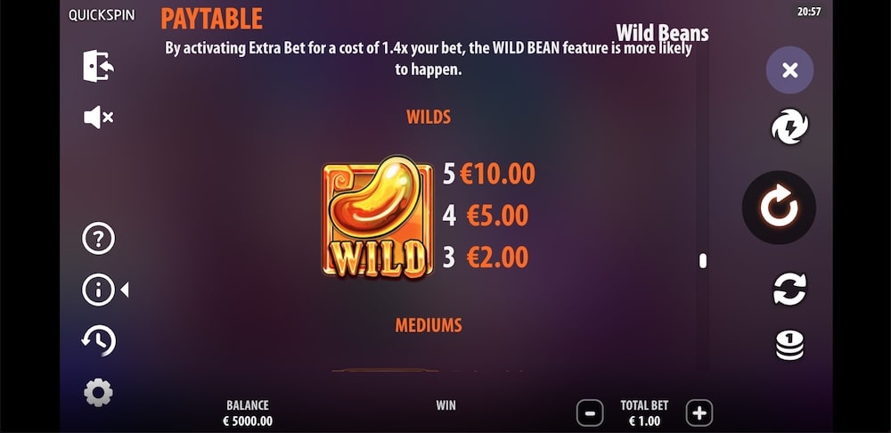 Wild Beans Slot Game