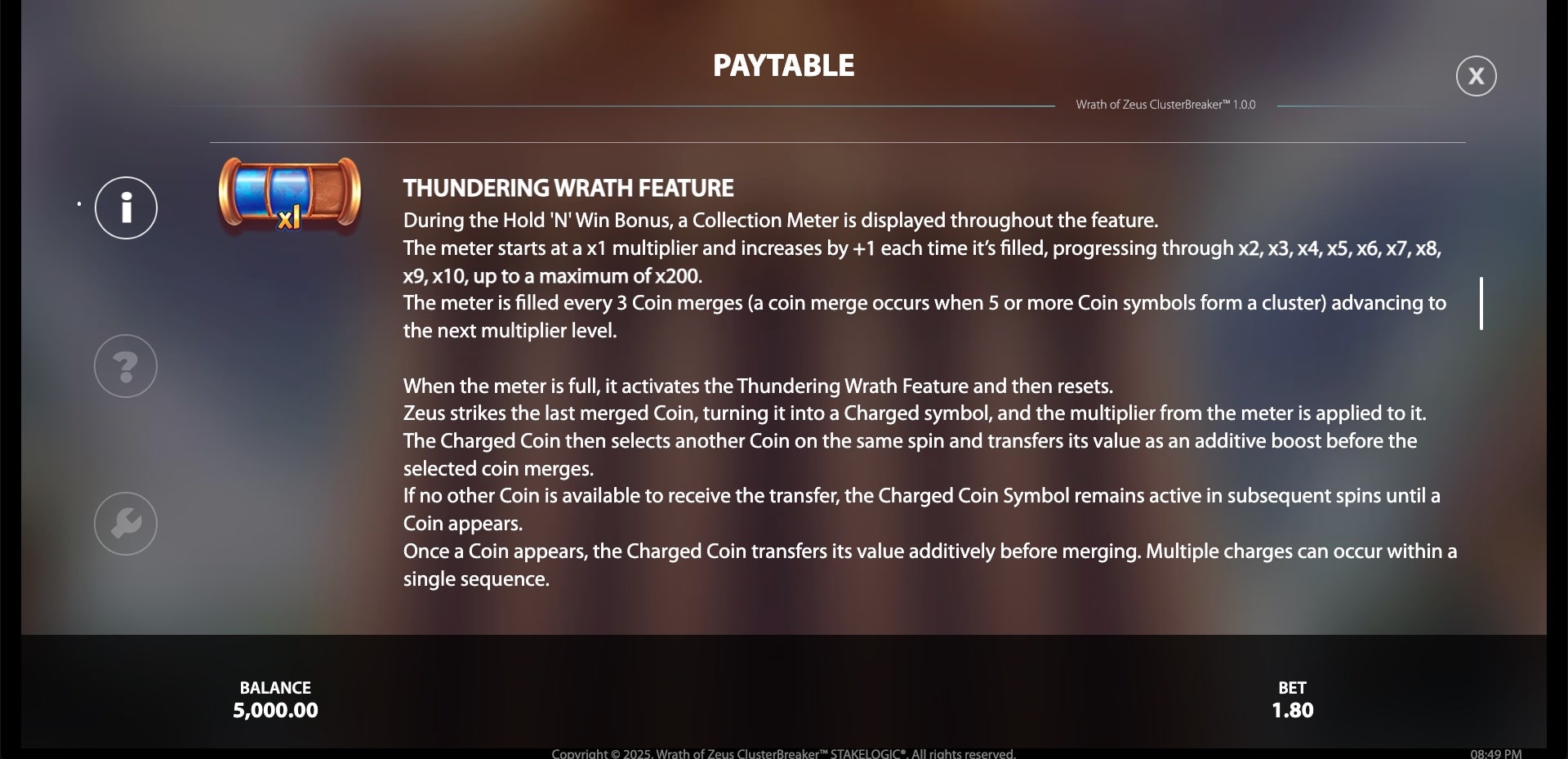 Wrath of Zeus Clusterbreaker™ Slot Game