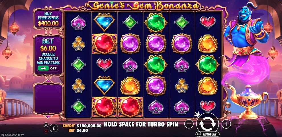 Genie’s Gem Bonanza Slot Oyunu