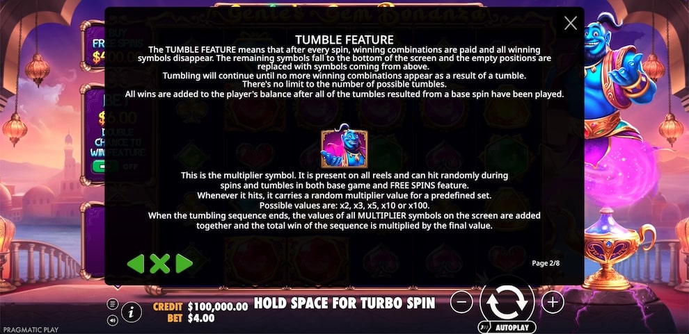 Genie’s Gem Bonanza Slot Oyunu