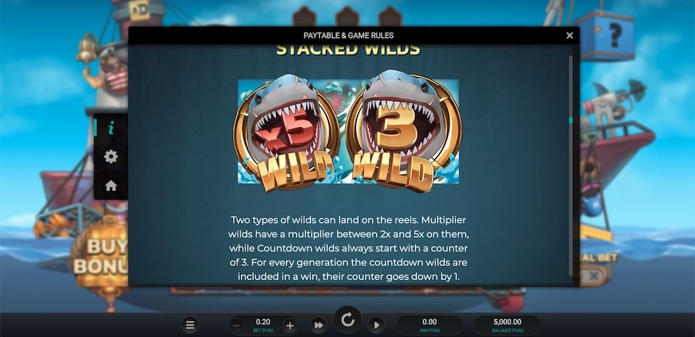 Net Gains Dream Drop slot Stacked Wilds free spins with multiplier wilds up to 5x and countdown wilds for extended wins.